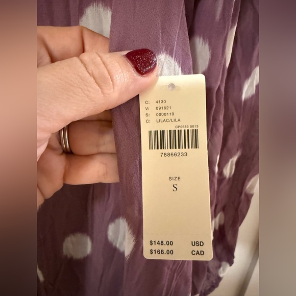 Absolutely adorable purple and white polka dot dress by Anthropologie’s Maeve 👗 - Picture 4 of 8